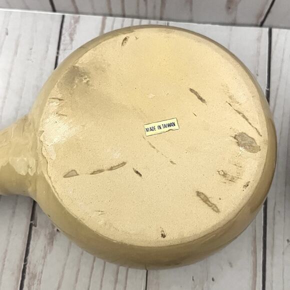 Vintage Set of 4 Pc Onion Soup Bowls with Handle & Lids Brown Glazed Ceramic NIB - Picture 5 of 6